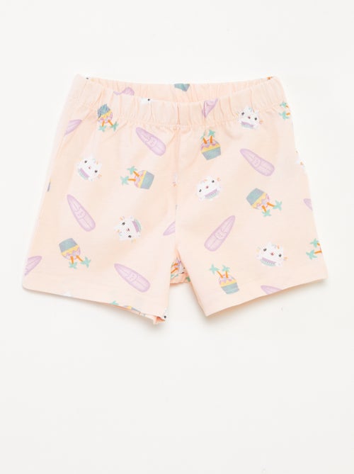 Completo pigiama shorts + t-shirt 'La casa delle bambole di Gabby' - 2 pezzi - Kiabi