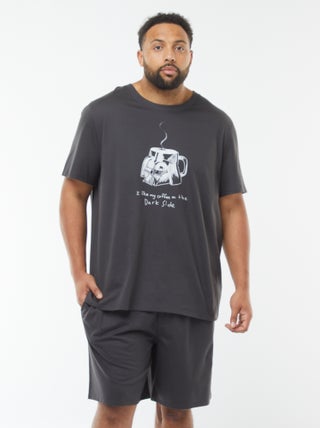 Completo pigiama shorts + t-shirt 'Star Wars' - 2 pezzi