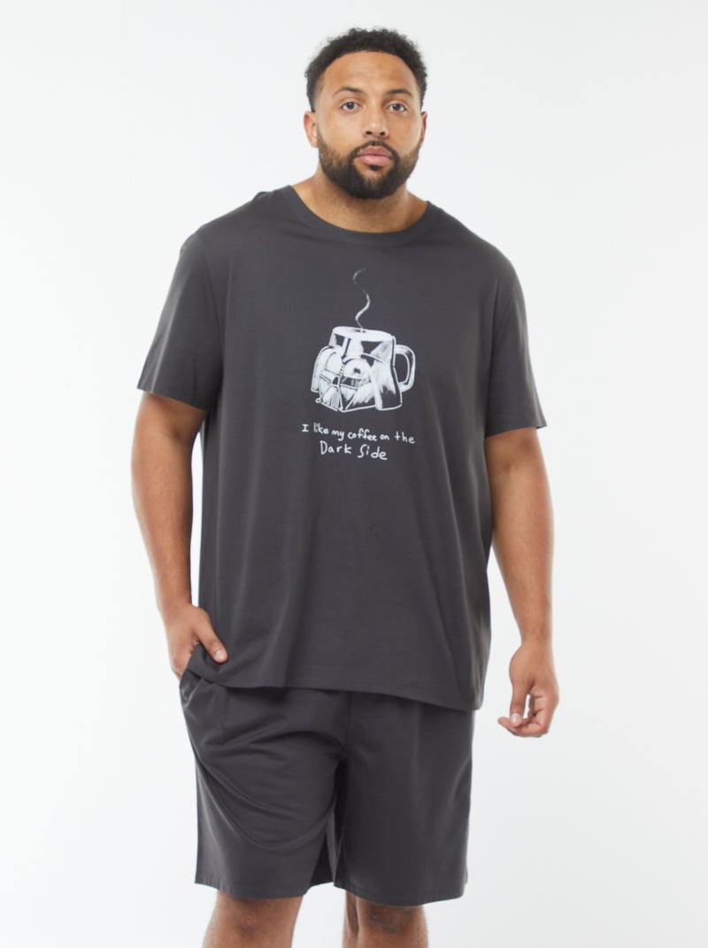 Completo pigiama shorts + t-shirt 'Star Wars' - 2 pezzi Nero - Kiabi
