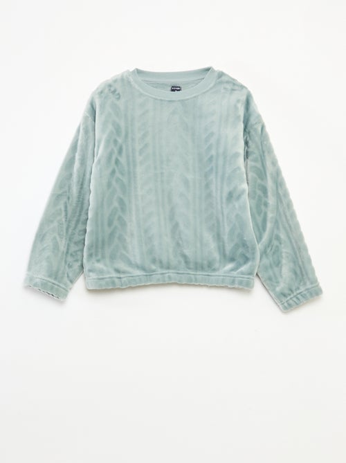 Completo pigiama soffice tinta unita - Kiabi