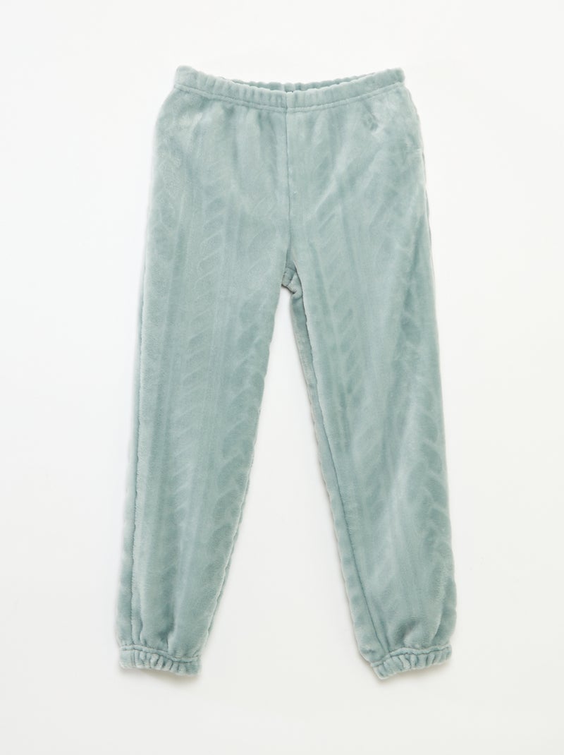 Completo pigiama soffice tinta unita Blu - Kiabi