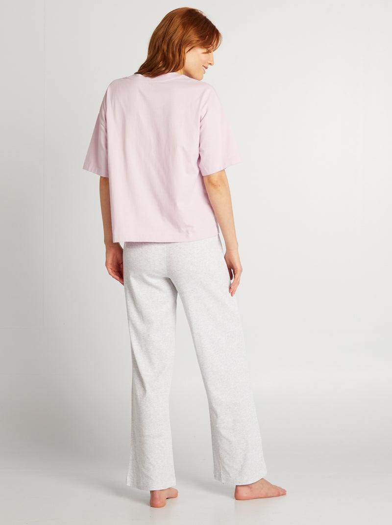 Completo pigiama 'Sonic' + t-shirt + pantaloni - 2 pezzi ROSA - Kiabi