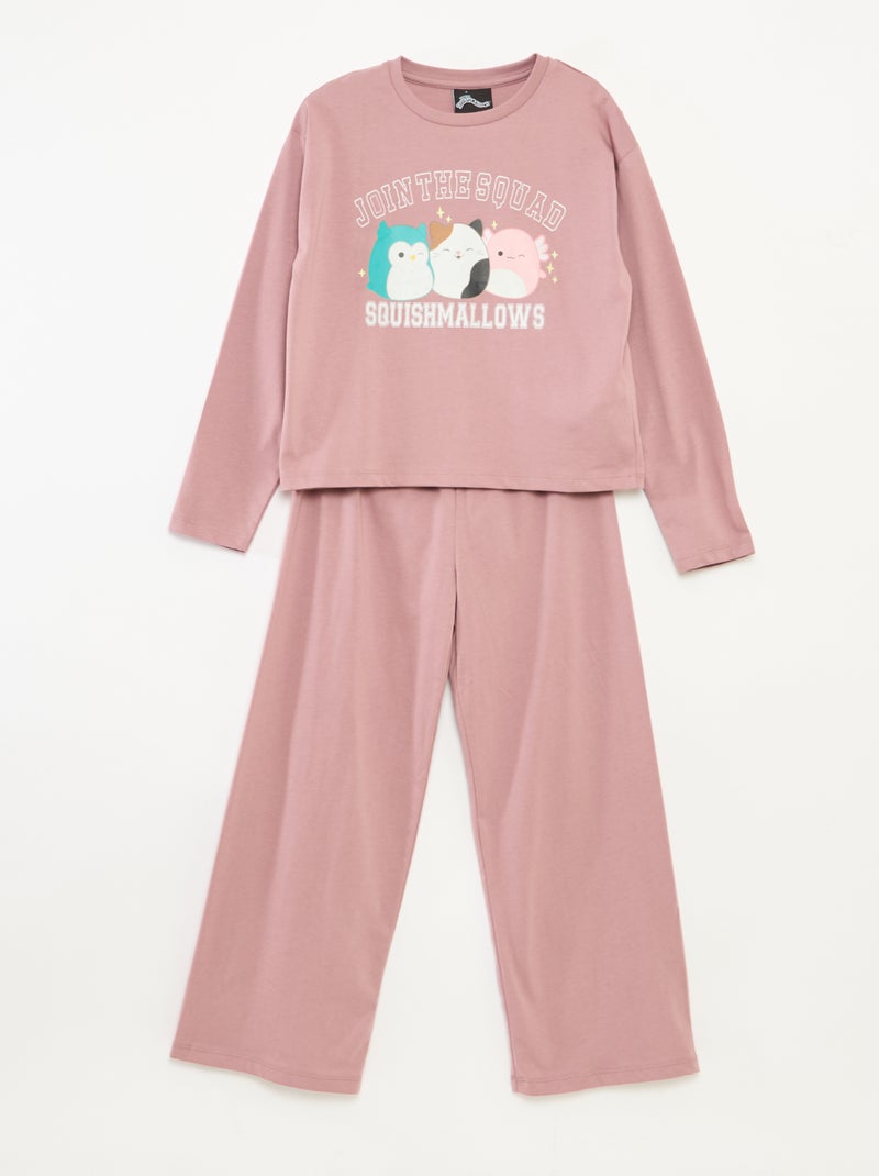 Completo pigiama 'squishmallow' t-shirt + pantaloni - 2 pezzi Rosa - Kiabi