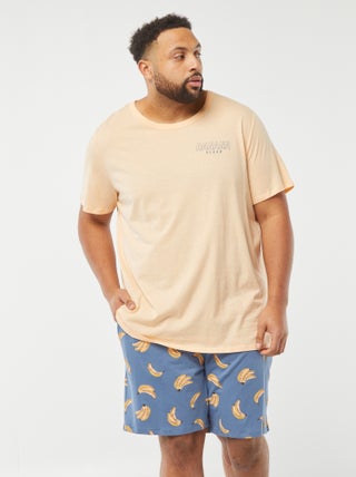 Completo pigiama stampato shorts + t-shirt - 2 pezzi