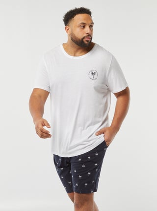 Completo pigiama stampato shorts + t-shirt - 2 pezzi