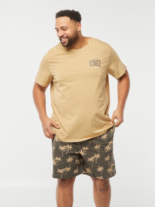 Completo pigiama stampato shorts + t-shirt - 2 pezzi - Kiabi
