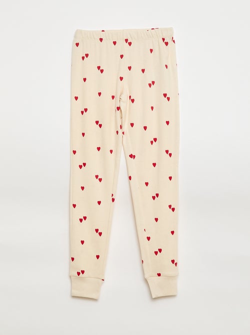 Completo pigiama stampato t-shirt + pantaloni - 2 pezzi - Kiabi