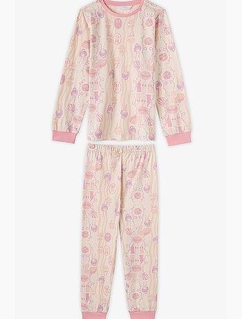Completo pigiama starlit friends in cotone, a maniche lunghe, bambina penti