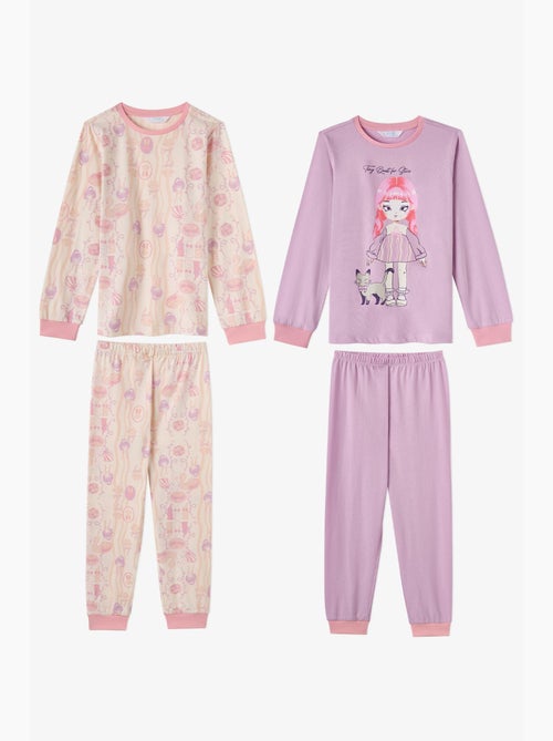 Completo pigiama starlit friends in cotone, a maniche lunghe, bambina penti - Kiabi Completo pigiama starlit friends in cotone, a maniche lunghe, bambina penti - Kiabi