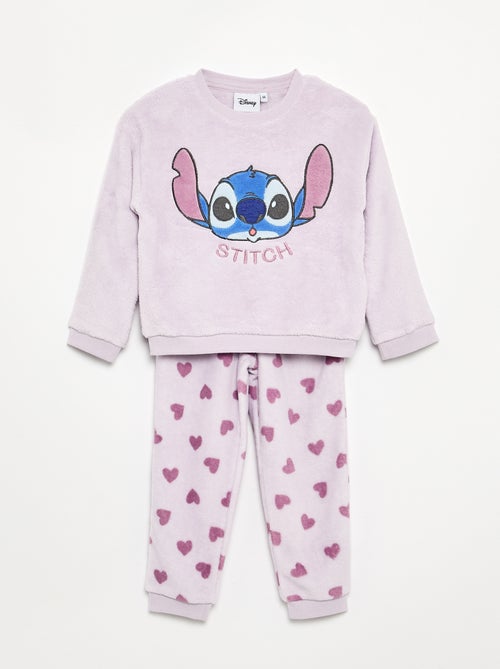 Completo pigiama 'Stitch' 'Disney' in pile - 2 pezzi - Kiabi
