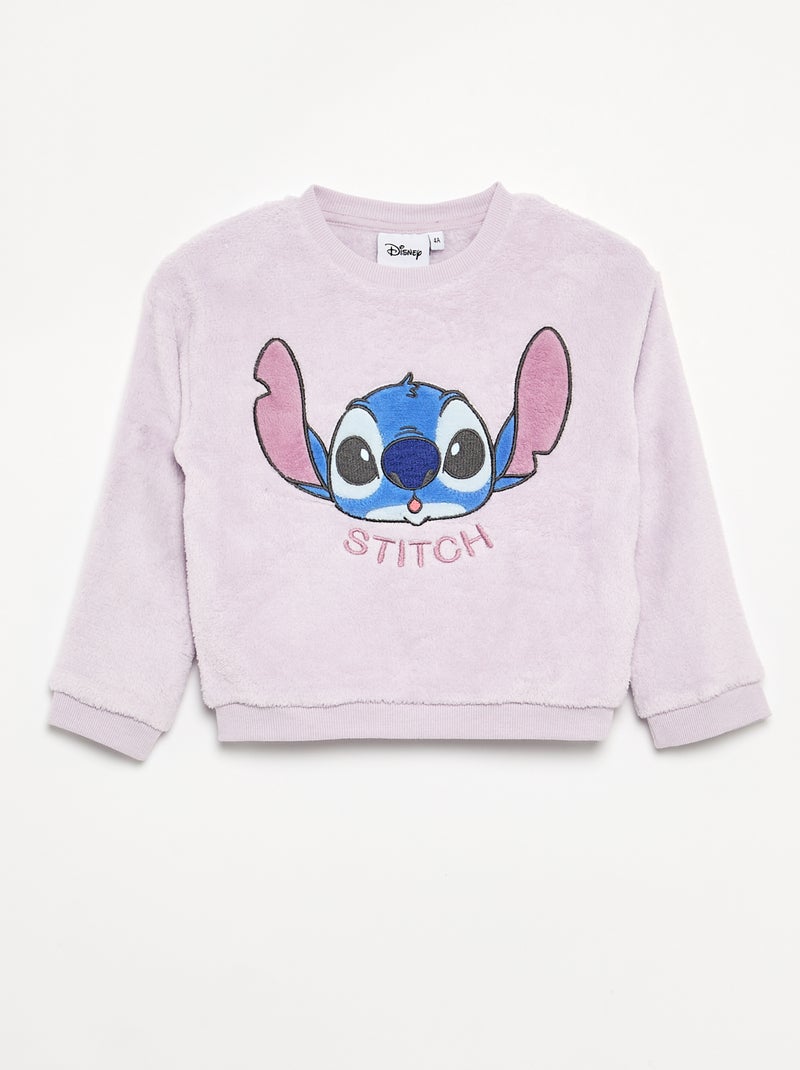Completo pigiama 'Stitch' 'Disney' in pile - 2 pezzi Viola - Kiabi