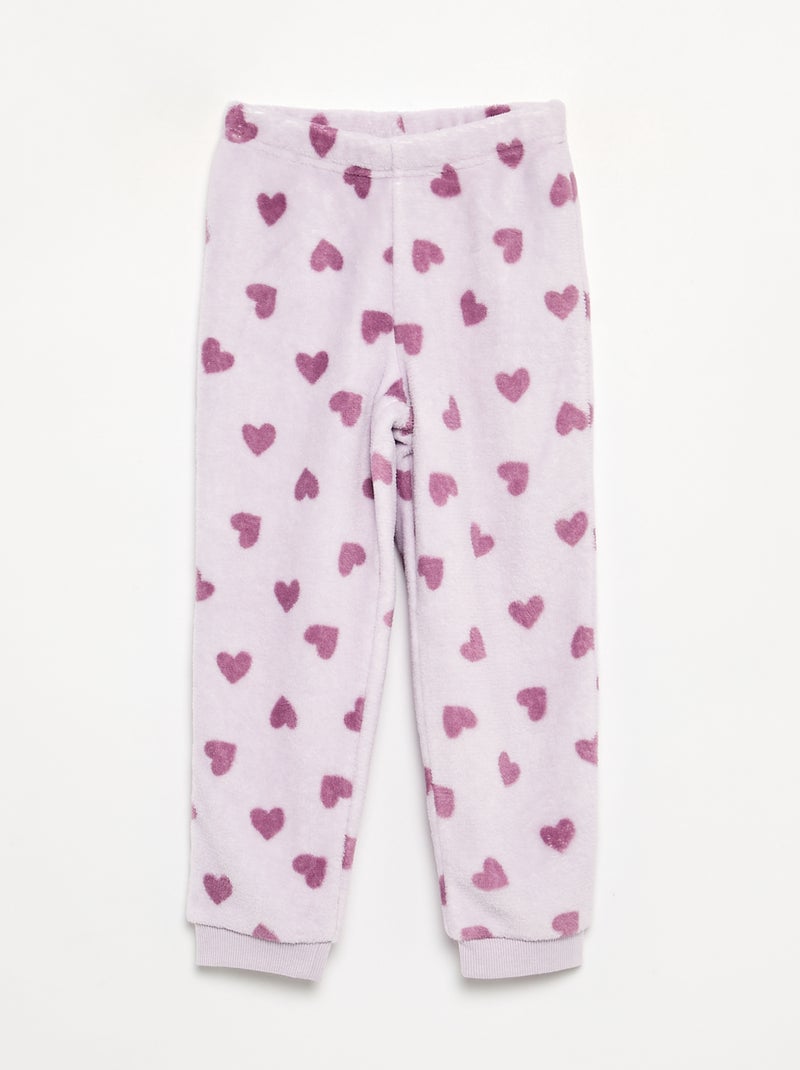Completo pigiama 'Stitch' 'Disney' in pile - 2 pezzi Viola - Kiabi