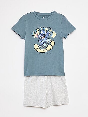 Completo pigiama 'Stitch' shorts + t-shirt - 2 pezzi