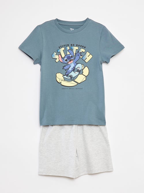 Completo pigiama 'Stitch' shorts + t-shirt - 2 pezzi - Kiabi