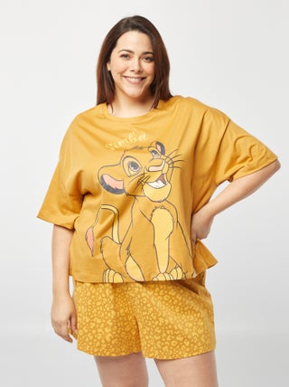 Completo pigiama 'Stitch' t-shirt + shorts - 2 pezzi