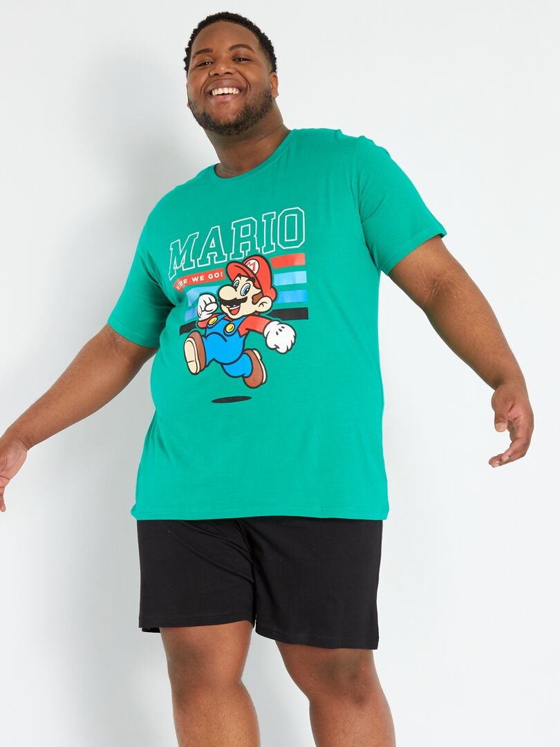 Completo pigiama 'Super Mario' verde/nero - Kiabi