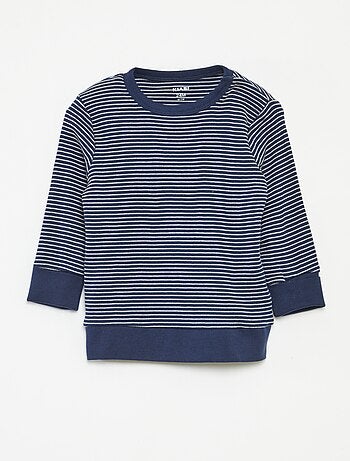 Completo pigiama t-shirt lunga + pantaloni a righe - 2 pezzi