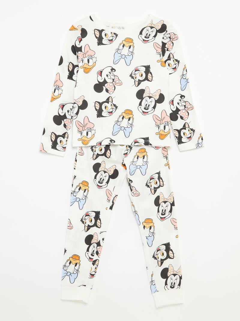 Completo pigiama t-shirt + pantaloni - 2 pezzi Bianco - Kiabi
