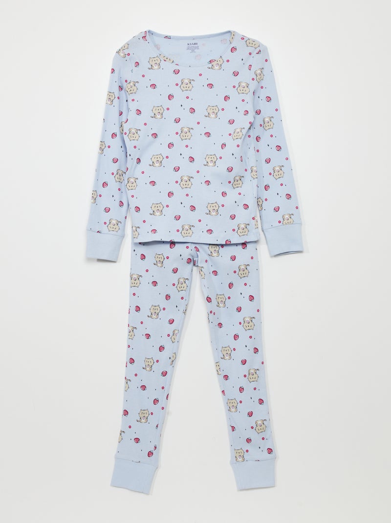 Completo pigiama t-shirt + pantaloni - 2 pezzi BLU - Kiabi