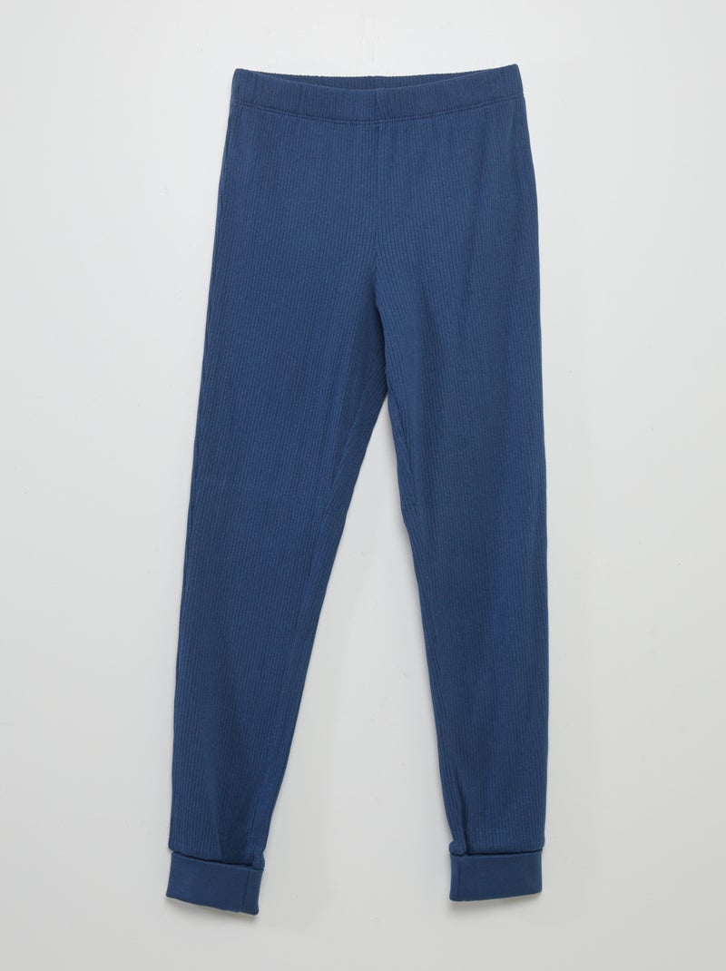 Completo pigiama t-shirt + pantaloni - 2 pezzi BLU - Kiabi