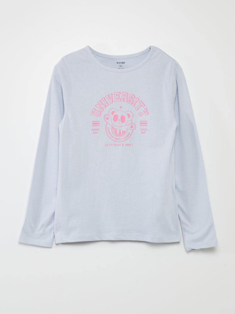 Completo pigiama t-shirt + pantaloni - 2 pezzi BLU - Kiabi