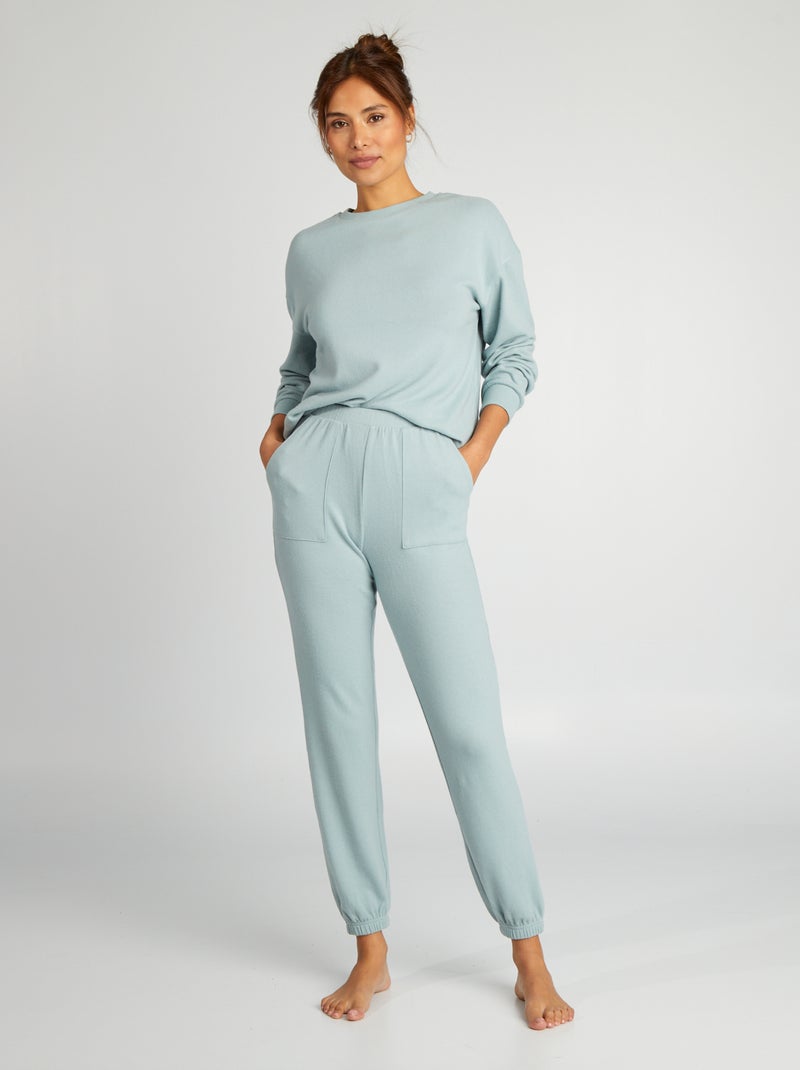 Completo pigiama t-shirt + pantaloni - 2 pezzi BLU - Kiabi