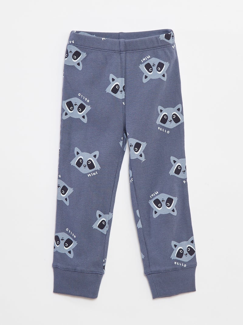 Completo pigiama t-shirt + pantaloni - 2 pezzi Blu - Kiabi