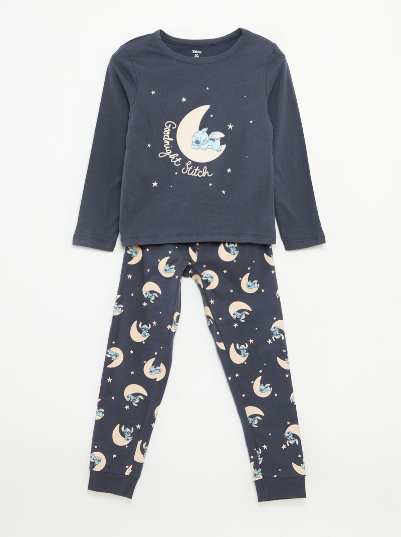 Completo pigiama t-shirt + pantaloni - 2 pezzi Blu - Kiabi