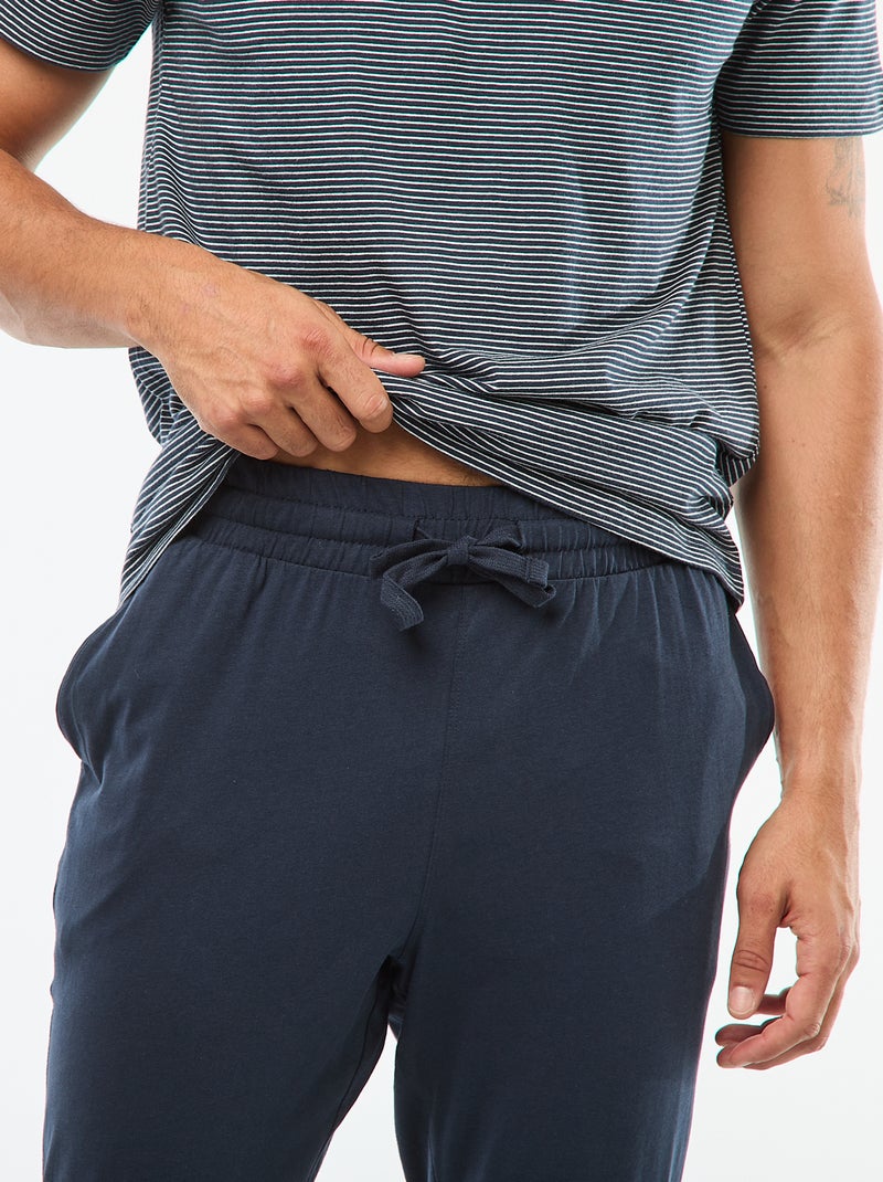 Completo pigiama t-shirt + pantaloni - 2 pezzi Blu - Kiabi