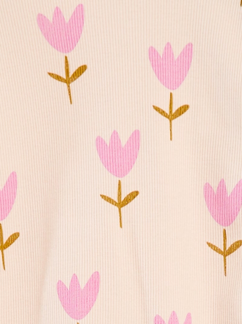 Completo pigiama t-shirt + pantaloni - 2 pezzi Rosa - Kiabi