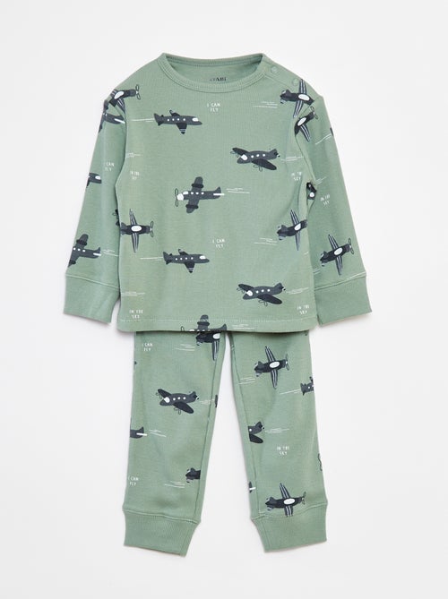 Completo pigiama t-shirt + pantaloni - 2 pezzi - Kiabi