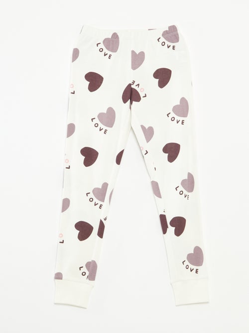 Completo pigiama t-shirt + pantaloni -  2 pezzi - Kiabi