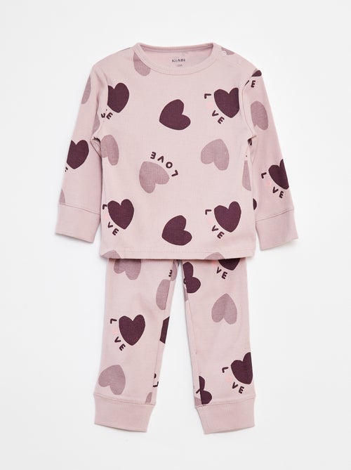 Completo pigiama t-shirt + pantaloni - 2 pezzi - Kiabi