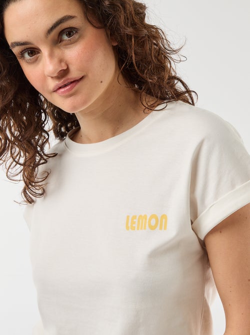 Completo pigiama t-shirt + pantaloni a quadri - 2 pezzi - Kiabi