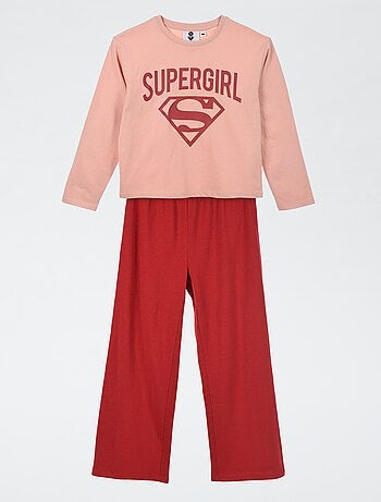 Completo pigiama t-shirt + pantaloni 'DC Comics' 'Supergirl' - 2 pezzi