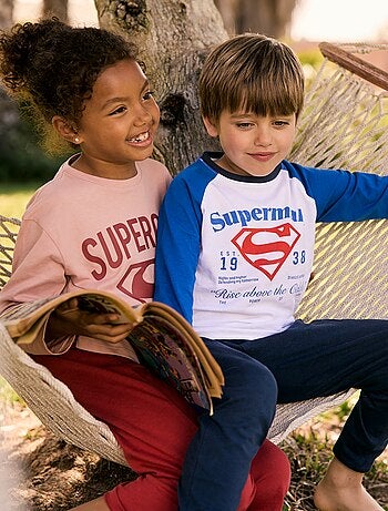 Completo pigiama t-shirt + pantaloni 'DC Comics' 'Supergirl' - 2 pezzi