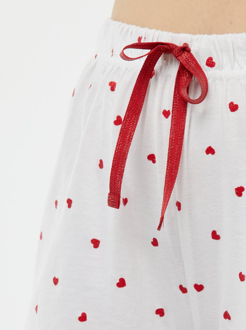 Completo pigiama t-shirt + pantaloni 'Dodo' ROSSO - Kiabi