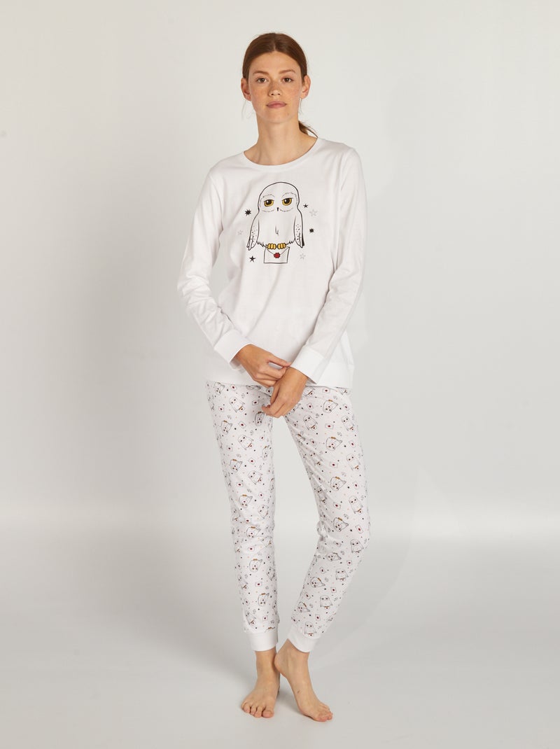 Completo pigiama t-shirt + pantaloni 'Harry Potter' - 2 pezzi BIANCO - Kiabi