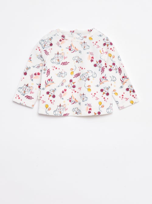 Completo pigiama t-shirt + pantaloni in pile - 2 pezzi - Kiabi