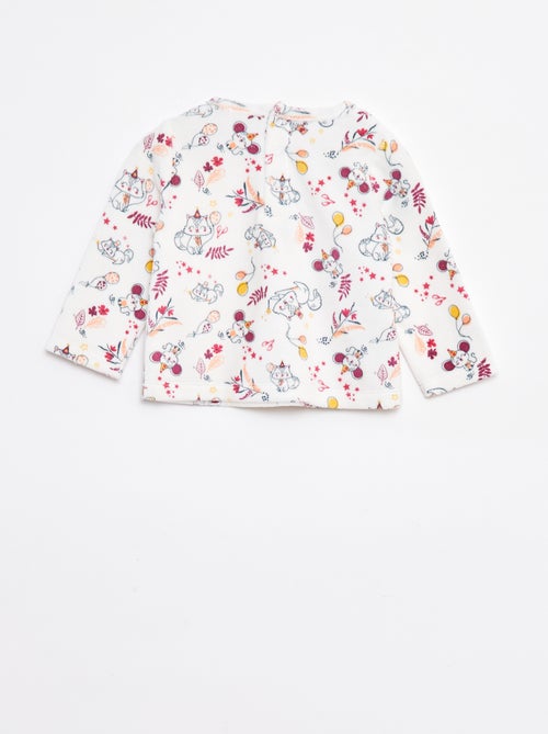 Completo pigiama t-shirt + pantaloni in pile - 2 pezzi - Kiabi