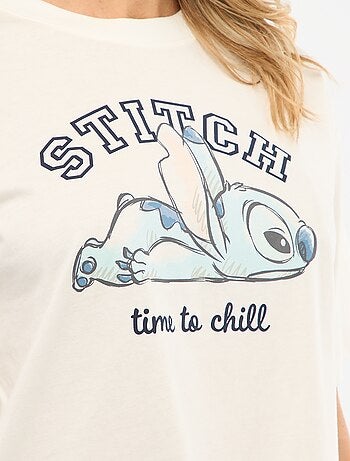 Completo pigiama t-shirt + pantaloni in popeline 'Angel' - 2 pezzi