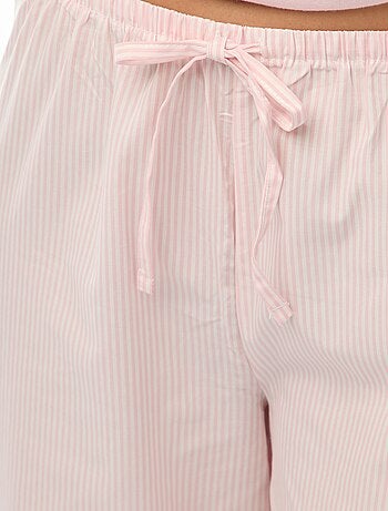 Completo pigiama t-shirt + pantaloni in popeline 'Angel' - 2 pezzi