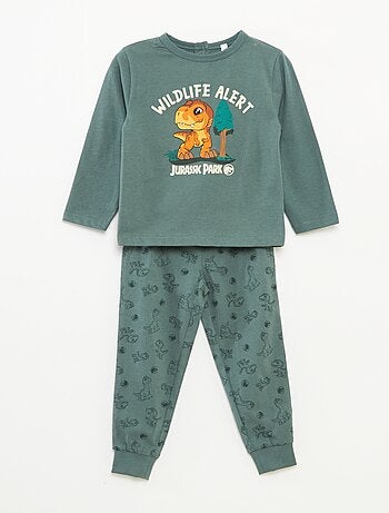 Completo pigiama t-shirt + pantaloni 'Jurassic Park' - 2 pezzi