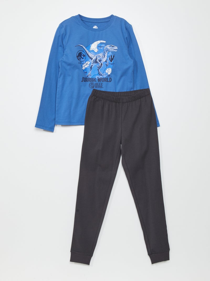 Completo pigiama t-shirt + pantaloni 'Jurassic World' BLU - Kiabi