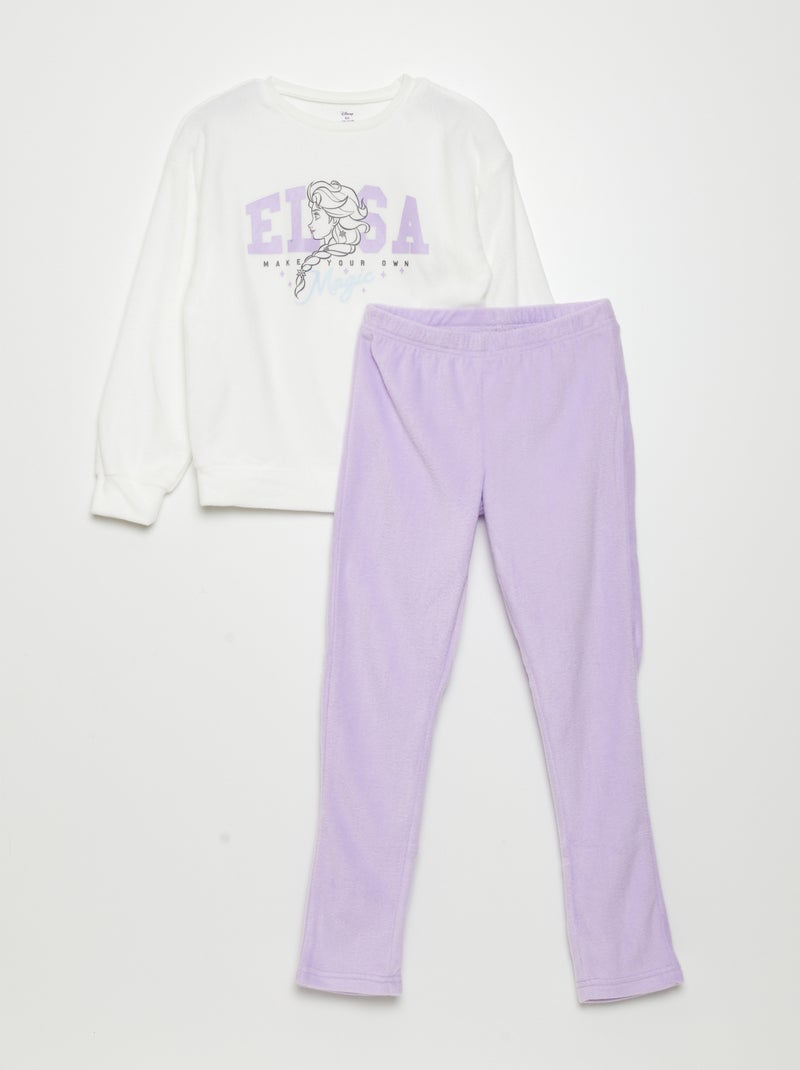Completo pigiama t-shirt + pantaloni 'Minou' - 2 pezzi BIANCO - Kiabi