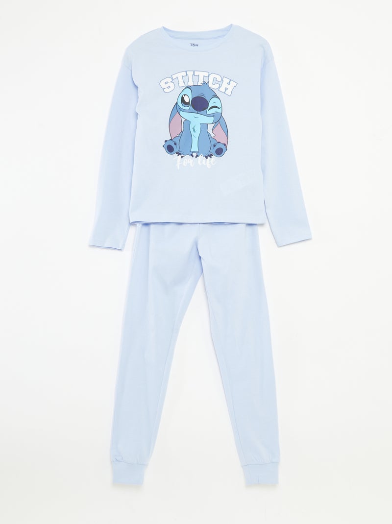 Completo pigiama t-shirt + pantaloni 'Stitch' 'Disney' Blu - Kiabi