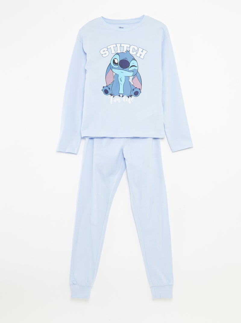 Completo pigiama t-shirt + pantaloni 'Stitch' 'Disney' Blu - Kiabi