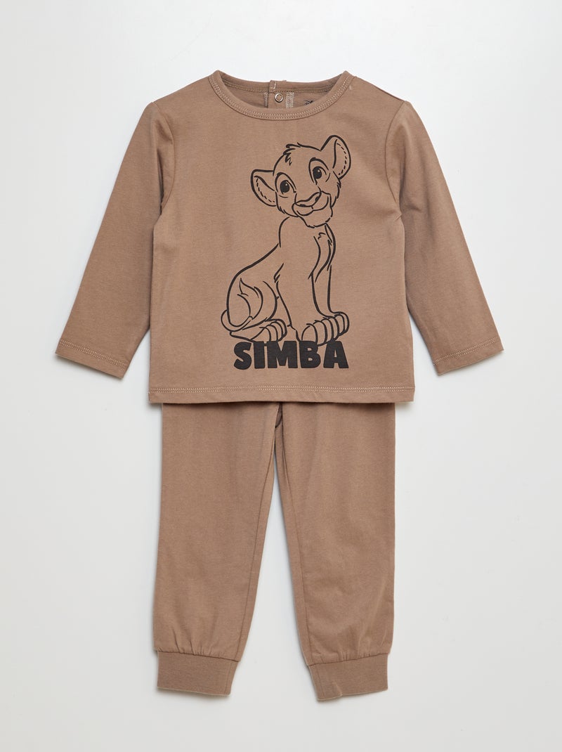 Completo pigiama t-shirt Pigiama 'Disney' t-shirt + pantaloni - pantaloni 'Simba' ''Disney'' - 2 pezzi BEIGE - Kiabi