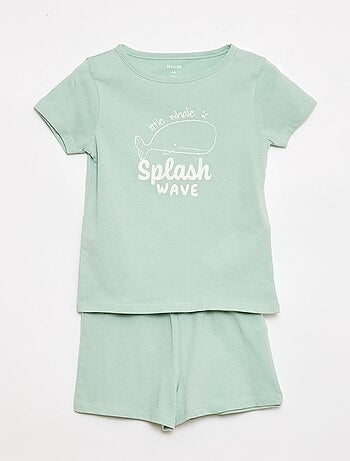 Completo pigiama t-shirt + short - 2 pezzi