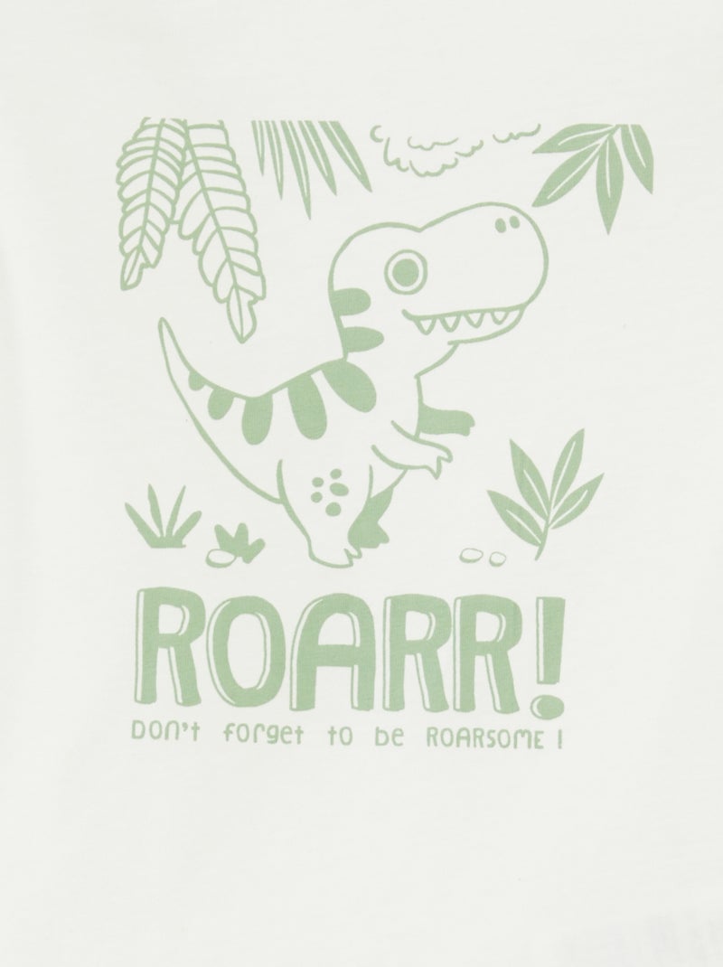 Completo pigiama t-shirt + shorts - 2 pezzi BIANCO - Kiabi